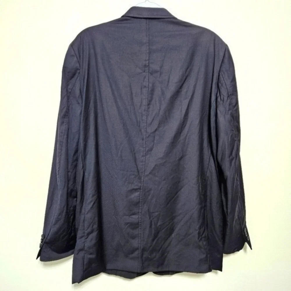 Ben Silver Charleston Mens Sport Coat Blazer 100% Wool Canada Old Money Blue 44T